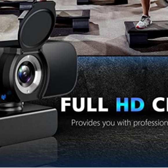 Webcam HD 1080p USB PC Computer Full HD Video Streaming Conferencing Gaming - Picture 2 of 5